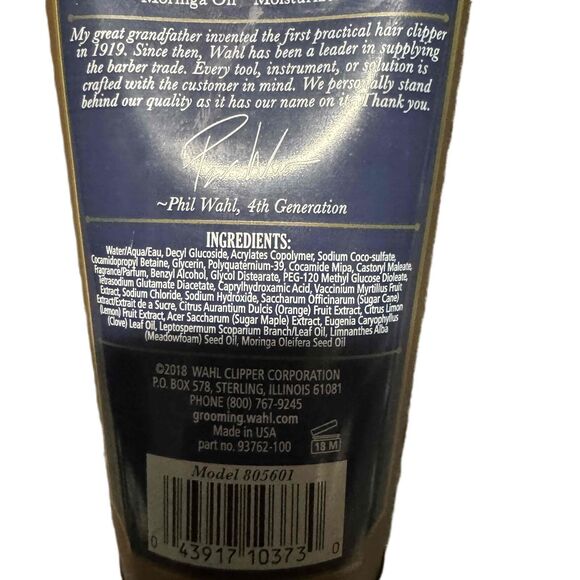 New Wahl Beard Wash Exfoliator Moisturizer 6 Fl Oz Men Grooming - Picture 4 of 5